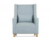 Serene Leven Duck Egg Fabric Chair And Footstool Thumbnail