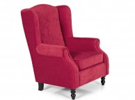Serene Ayr Red Fabric Chair Thumbnail