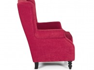 Serene Ayr Red Fabric Chair Thumbnail