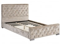 Sleep Design Beaumont 4ft6 Double Crushed Gold Velvet Bed Frame Thumbnail