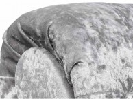 Sleep Design Beaumont Crushed Silver Velvet Chaise Lounge Thumbnail