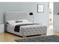 Sleep Design Buckingham 4ft6 Double Grey Fabric Bed Frame Thumbnail