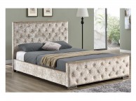 Sleep Design Buckingham 4ft6 Double Crushed Gold Velvet Bed Frame Thumbnail