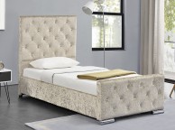 Sleep Design Beaumont 3ft Single Crushed Gold Velvet Storage Bed Frame Thumbnail