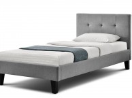 Sleep Design Blenheim 3ft Single Grey Fabric Bed Frame Thumbnail