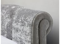 Sleep Design Knightsbridge 4ft6 Double Silver Crushed Velvet Bed Frame Thumbnail