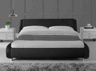 Sleep Design Madrid 4ft6 Double Black Faux Leather Bed Frame Thumbnail