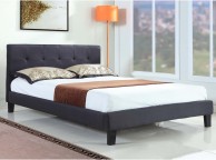 Sleep Design Blenheim 5ft Kingsize Black Fabric Bed Frame Thumbnail
