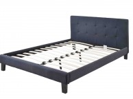 Sleep Design Blenheim 5ft Kingsize Black Fabric Bed Frame Thumbnail