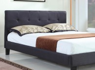 Sleep Design Blenheim 5ft Kingsize Black Fabric Bed Frame Thumbnail