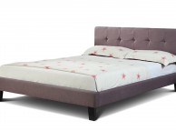 Sleep Design Blenheim 5ft Kingsize Brown Fabric Bed Frame Thumbnail