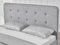 Sleep Design Winchester 5ft Kingsize Light Grey Fabric Bed Frame Thumbnail