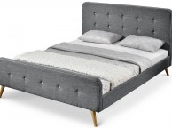Sleep Design Winchester 4ft6 Double Charcoal Grey Fabric Bed Frame Thumbnail