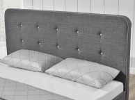 Sleep Design Winchester 4ft6 Double Charcoal Grey Fabric Bed Frame Thumbnail