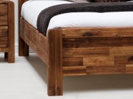 Sleep Design Chester 4ft6 Double Rustic Wooden Bed Frame Thumbnail