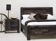 Sleep Design Chester 4ft6 Double Teak Wooden Bed Frame Thumbnail