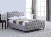 Flair Furnishings Laura 5ft Kingsize Silver Fabric Ottoman Bed Frame Thumbnail