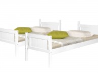 Sleep Design Billy White Wooden Bunk Bed Thumbnail