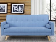 Sleep Design Boston Sky Blue Fabric Sofa Bed Thumbnail