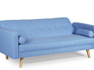 Sleep Design Boston Sky Blue Fabric Sofa Bed Thumbnail