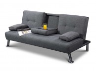 Sleep Design New York Grey Fabric Sofa Bed Thumbnail