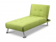 Sleep Design New York Green Fabric Chaise Lounge Bed Thumbnail