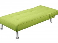 Sleep Design New York Green Fabric Chaise Lounge Bed Thumbnail