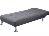 Sleep Design New York Grey Fabric Chaise Lounge Bed Thumbnail