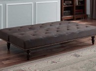 Sleep Design Charles Brown Faux Suede Sofa Bed Thumbnail