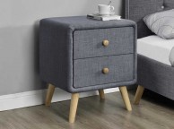 Sleep Design Winchester Charcoal Grey Bedside Thumbnail