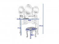 Sleep Design Diana Dressing Table Set Thumbnail