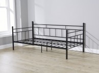 GFW Arizona 3ft Single Black Metal Day Beds Thumbnail