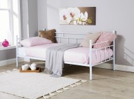 GFW Arizona 3ft Single White Metal Day Beds Thumbnail