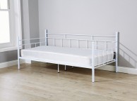 GFW Arizona 3ft Single White Metal Day Beds Thumbnail