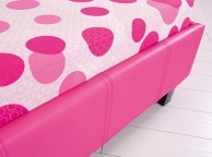 GFW Maine 3ft Single Pink Faux Leather Bed Frame Thumbnail