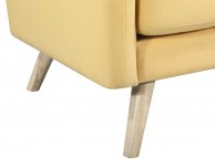 Sleep Design Longdon Yellow Fabric Chair Thumbnail