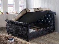 Birlea Toulouse 6ft Super Kingsize Black Fabric Ottoman Bed Frame Thumbnail