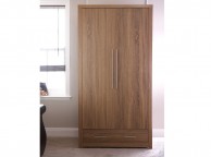 GFW Havana 2 Door Oak Finish Wardrobe Thumbnail