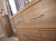 GFW Havana 4 Plus 3 Drawer Oak Finish Chest Thumbnail