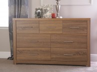 GFW Havana 4 Plus 3 Drawer Oak Finish Chest Thumbnail