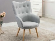 Sleep Design Coven Light Grey Fabric Chair Thumbnail