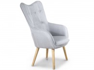 Sleep Design Coven Light Grey Fabric Chair Thumbnail