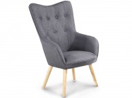 Sleep Design Coven Charcoal Grey Fabric Chair Thumbnail