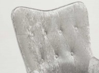 Sleep Design Coven Crushed Silver Velvet Fabric Chair Thumbnail