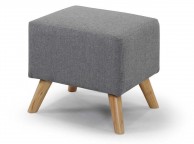 Sleep Design Shenstone Light Grey Fabric Chair And Footstool Thumbnail