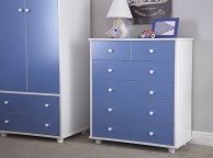 GFW Miami Blue 4 +2 Drawer Chest Thumbnail