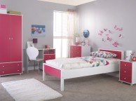 GFW Miami Pink 5 Piece Bedroom Furniture Set Thumbnail