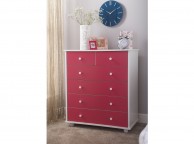 GFW Miami Pink 5 Piece Bedroom Furniture Set Thumbnail