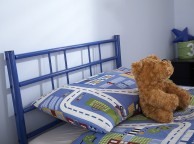 GFW Morgan 3ft Single Blue Metal Bed Frame Thumbnail