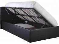 GFW Side Lift Ottoman 5ft Kingsize Black Faux Leather Bed Frame Thumbnail